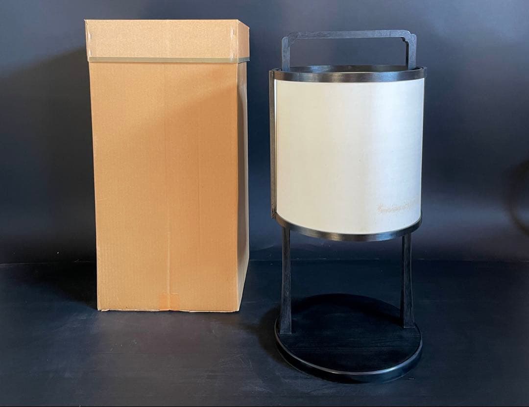 割引‼️【未使用 保管品】「母」 丸型 行灯 丸行灯 アンティーク調 (あ)