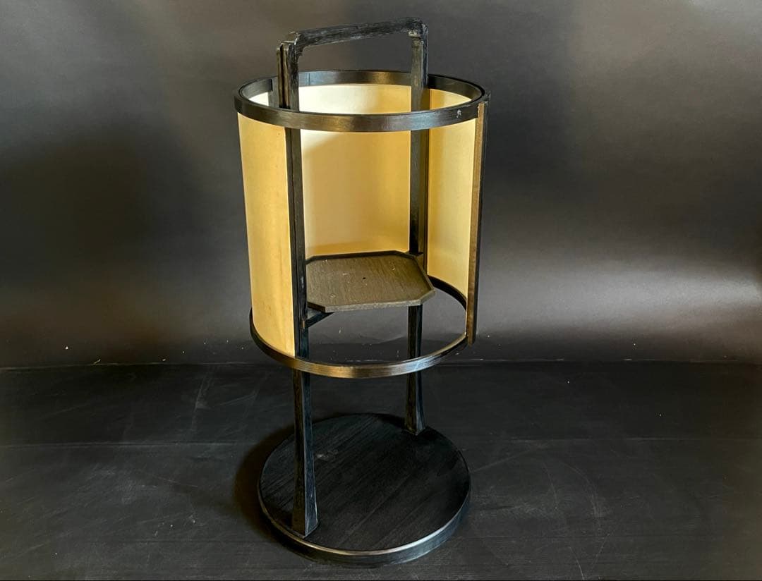 割引‼️【未使用 保管品】「母」 丸型 行灯 丸行灯 アンティーク調 (あ)