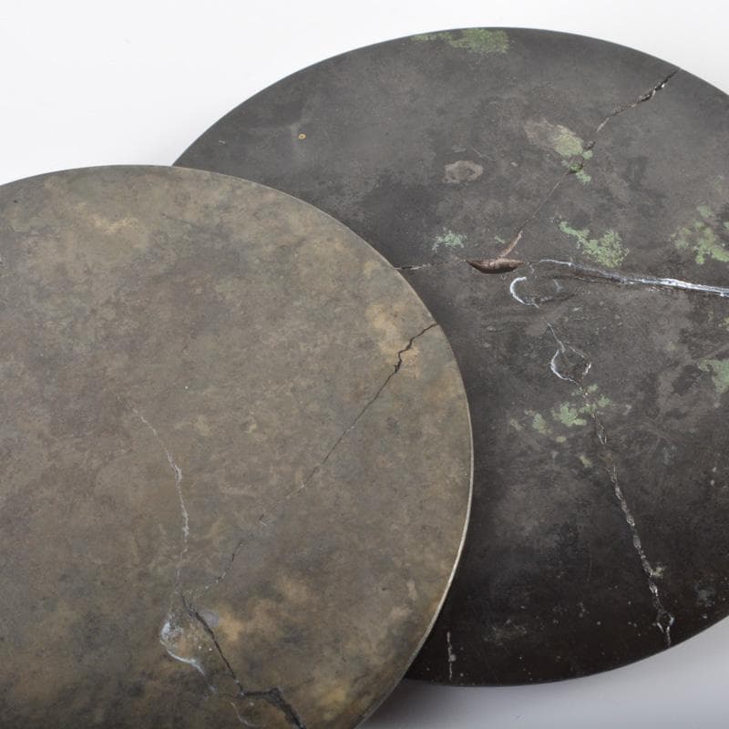 中国　古銅　神獣饕餮文　銅鏡　古鏡　二点　V　5633