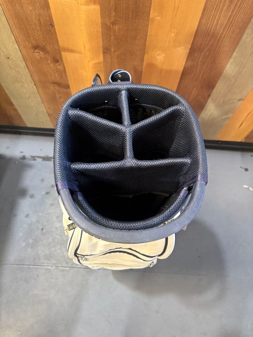 WAAC キャディバッグ ホワイト・ネイビー