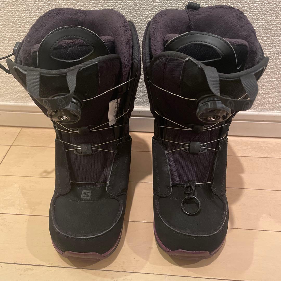 【美品】SALOMON IVY BOA SJ 23cm 紫