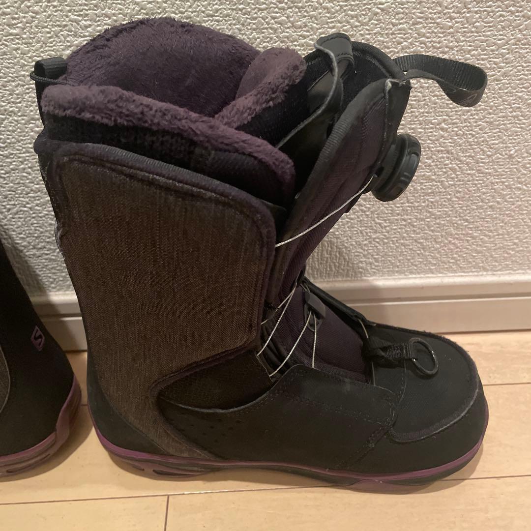 【美品】SALOMON IVY BOA SJ 23cm 紫
