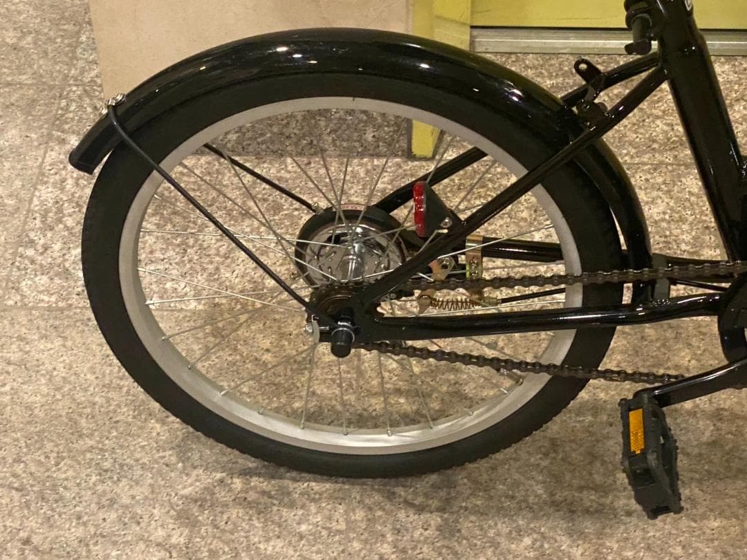 【船橋直接引渡のみ】　折りたたみ自転車 ブラック　20型　軽量　ミニベロ