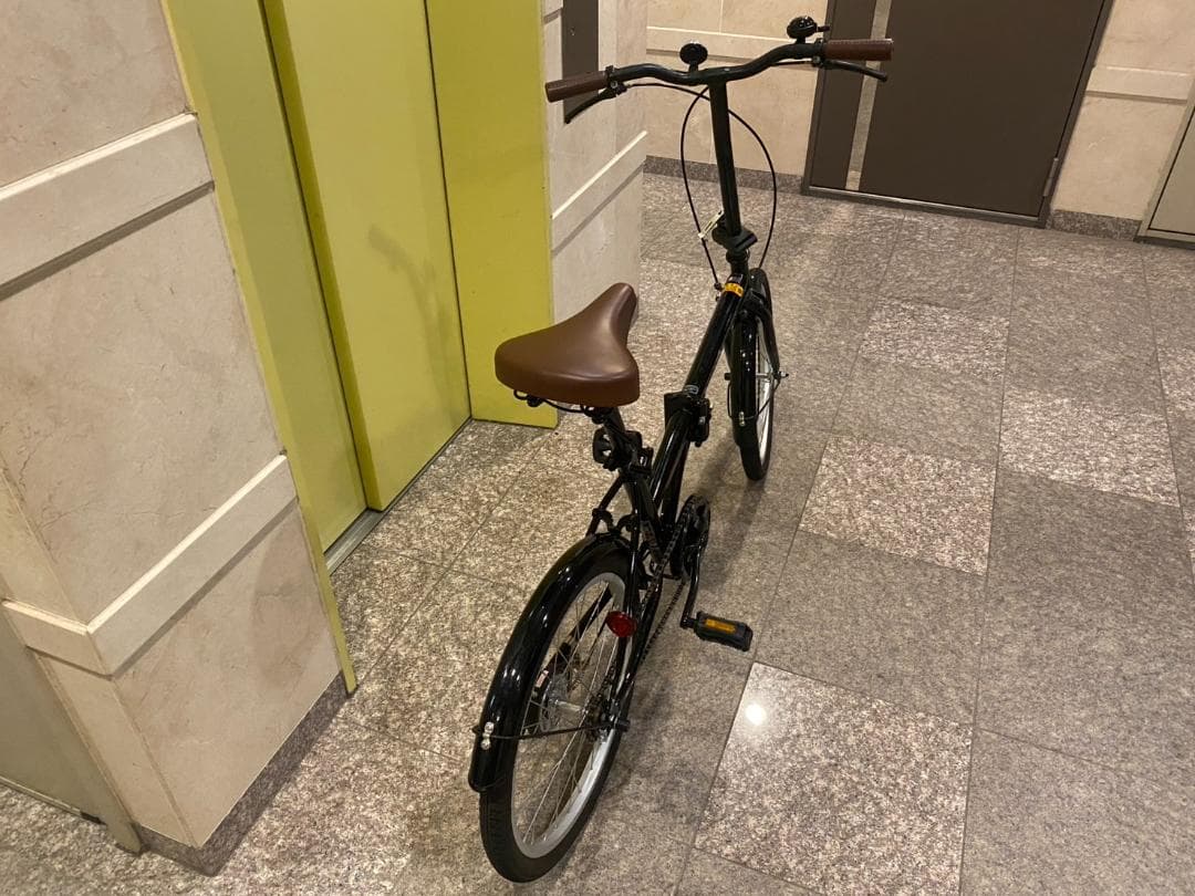 【船橋直接引渡のみ】　折りたたみ自転車 ブラック　20型　軽量　ミニベロ