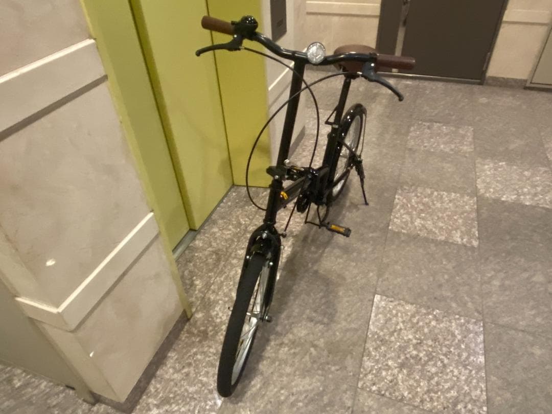 【船橋直接引渡のみ】　折りたたみ自転車 ブラック　20型　軽量　ミニベロ