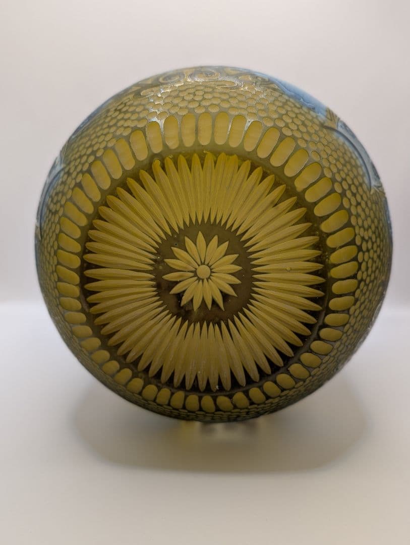 残り7日以内　アールヌーボー ガラス作品　花器　インテリア