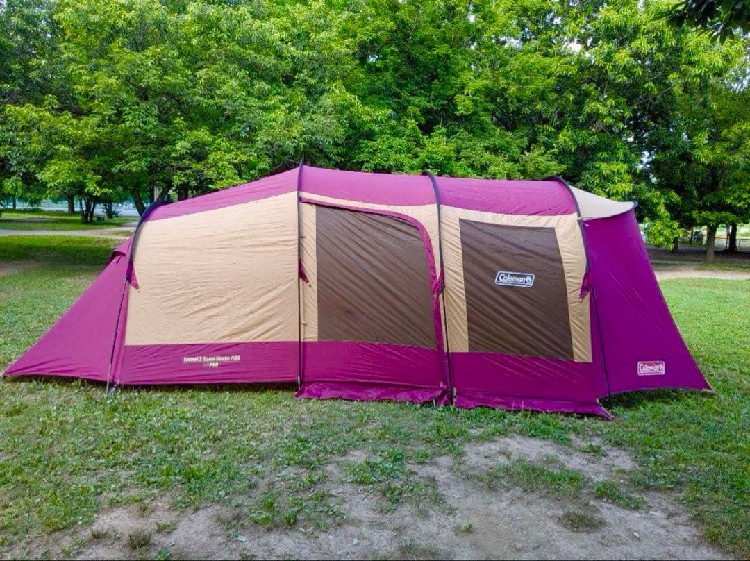 【極美品】コールマンテント トンネル2ルームハウスLDX バーガンディ