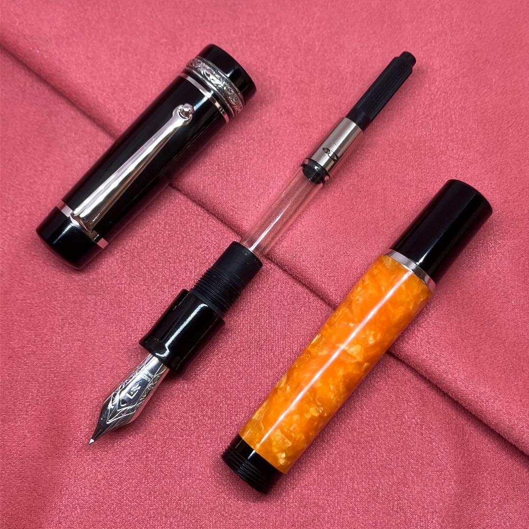 ■美品 デルタ ドルチェビータ ミディアム 18K M 万年筆