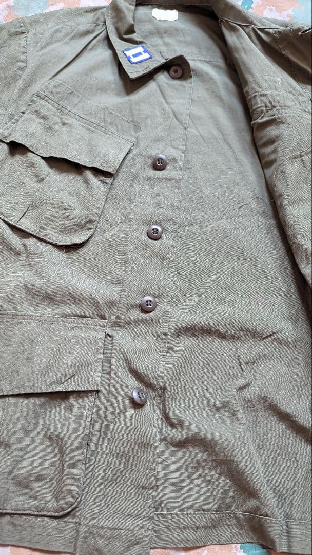 [アメリカ軍] ジャングルファティーグ 70s OG107 ベトナム戦争 古着