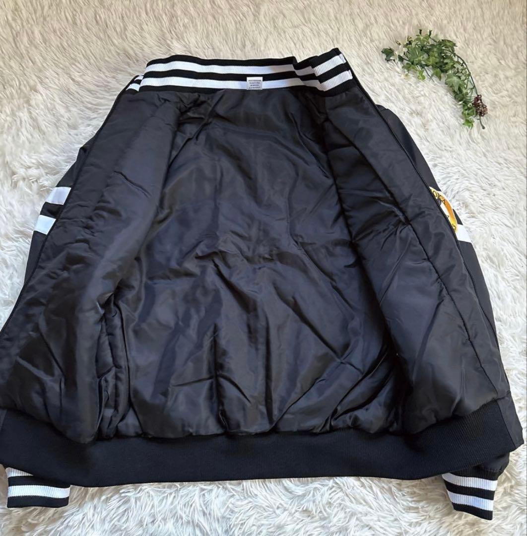 美品福岡ソフトバンクホークススタジャンマジェスティックサイズ Lジャンパー