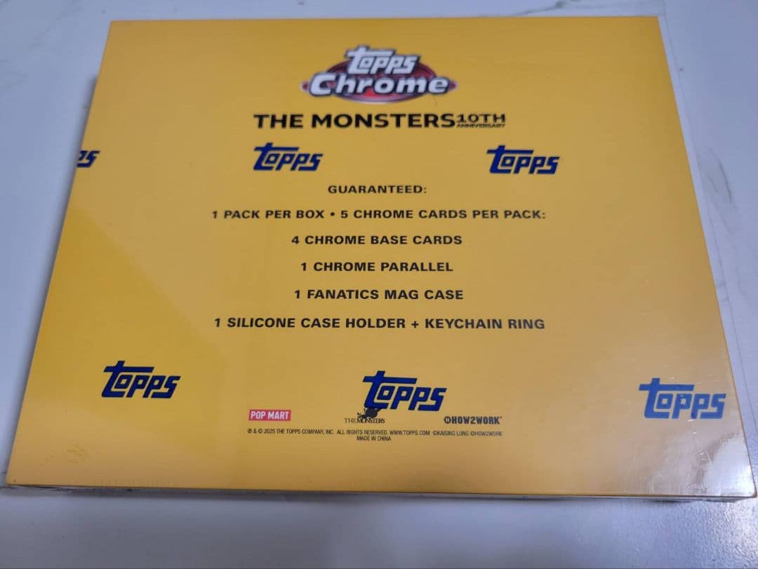 2025 topps chrome labubu 10th 新品未開封