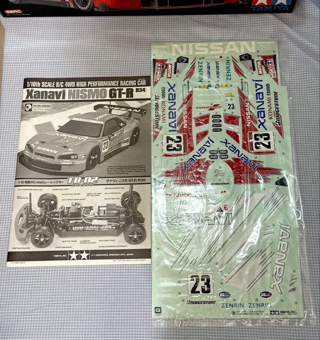 最終価格★タミヤ◆ザナヴィニスモGT-R R34 TB-02シャーシ 1/10