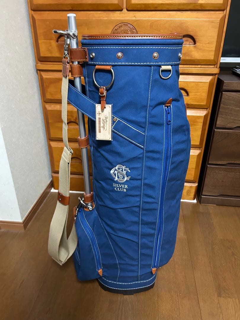 中部銀次郎 シルバークラブ パイプカートキャディバッグ MARIN BLUE