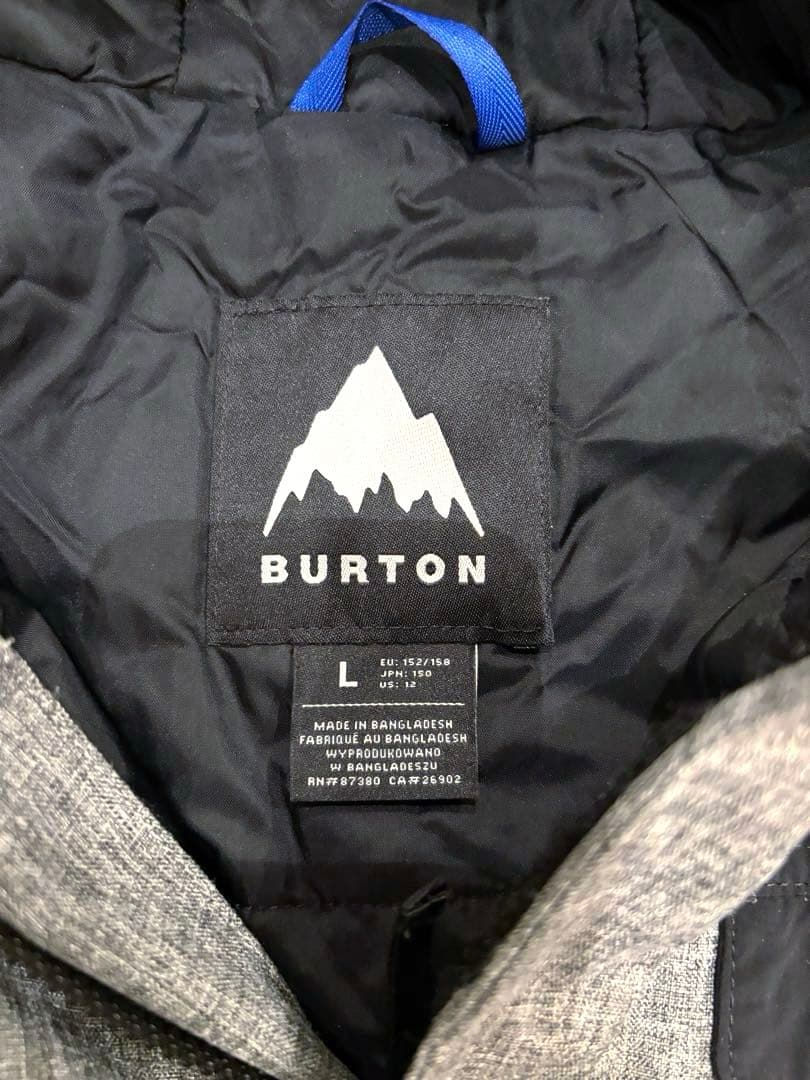 BURTON バートン　ボーイズダグアウトジャケット　スノーボードウェア　グレー