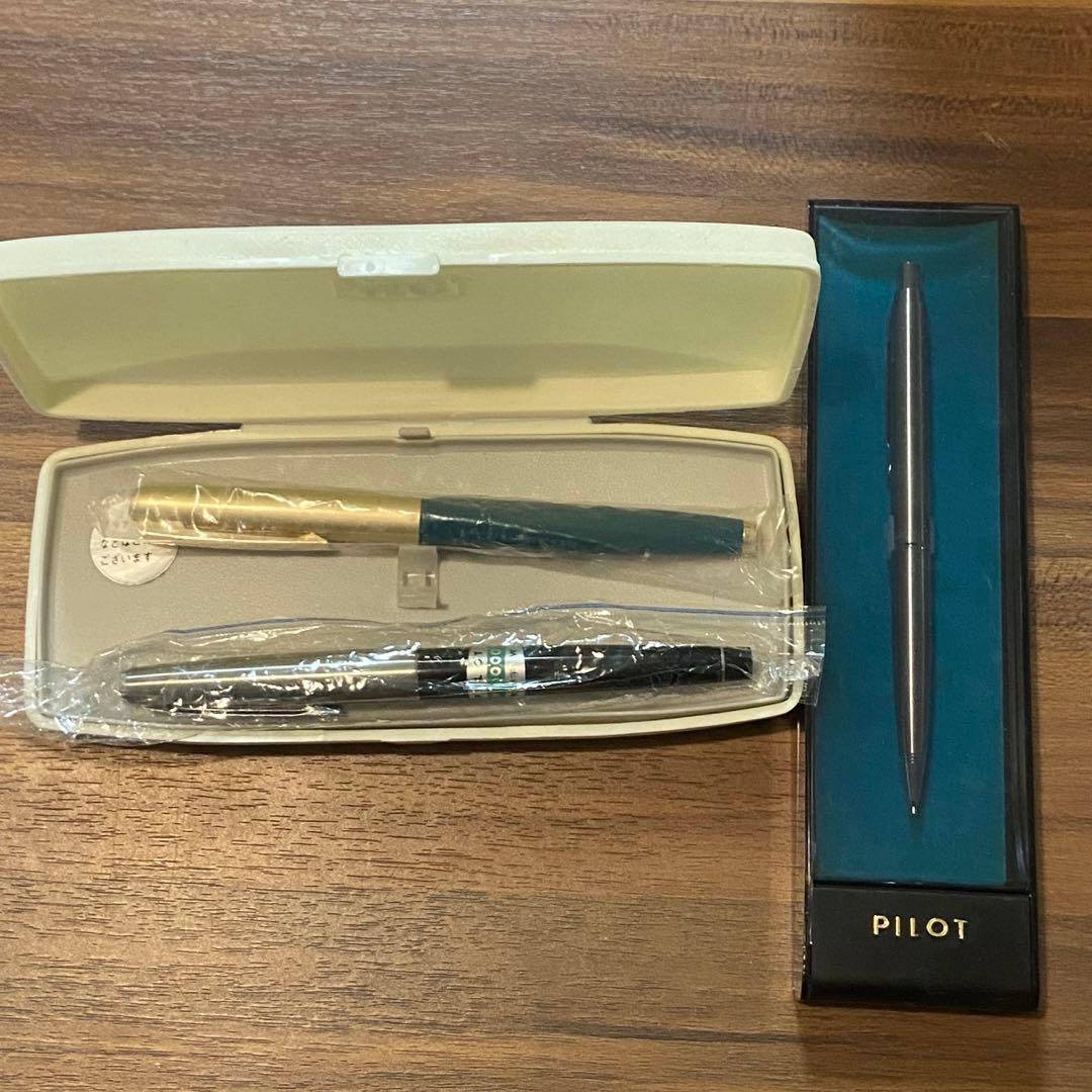 レトロ　PILOT パイロット　万年筆＋シャーペンセット　新品