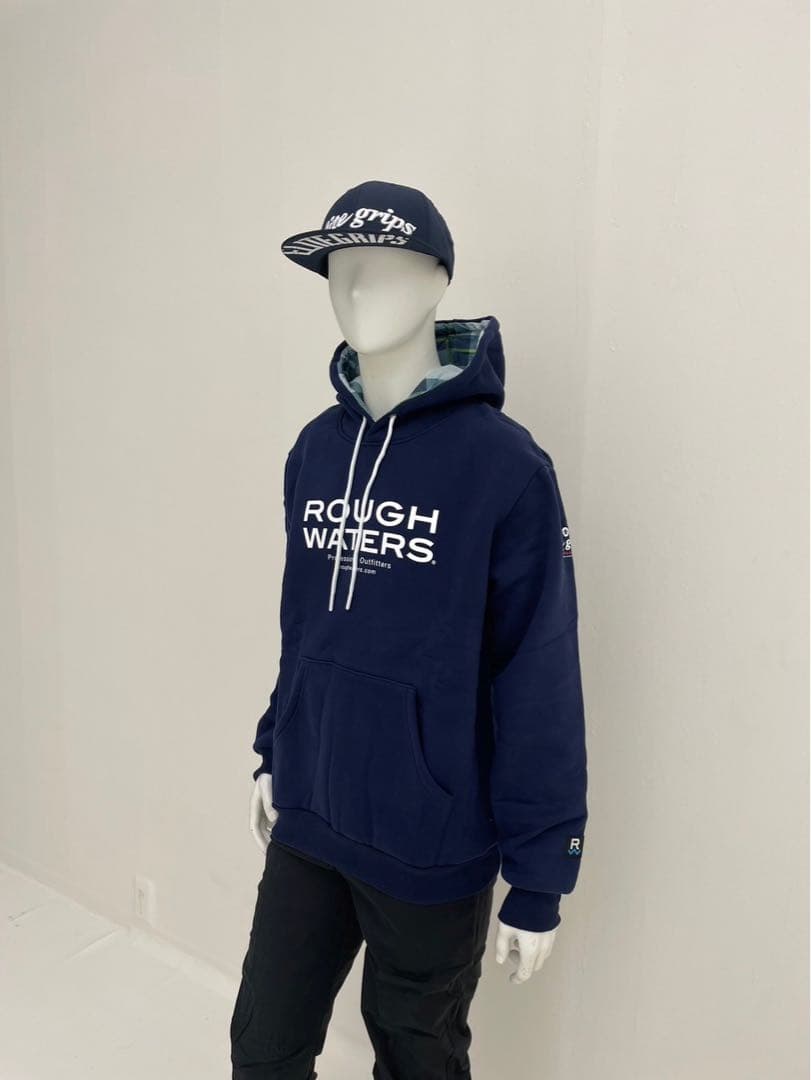 エリートグリップ　ROUGH WATERS フード付パーカー ネイビー　L 新品