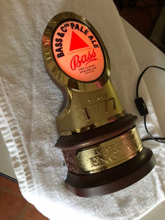 BASS 販促非売品　珍品　電飾照明ランプ　テーブルランプ