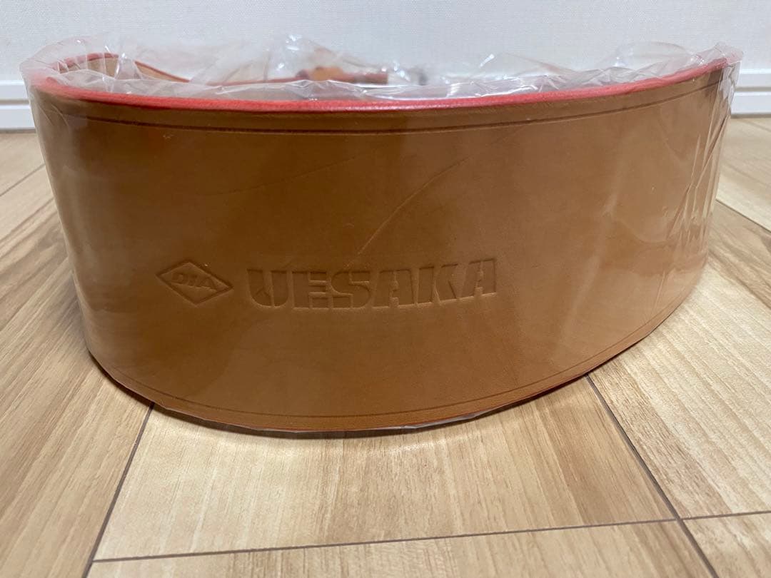 ★ウエサカ★　プレミアムウエイトリフティングベルト（1枚張り・シングルピン）　L