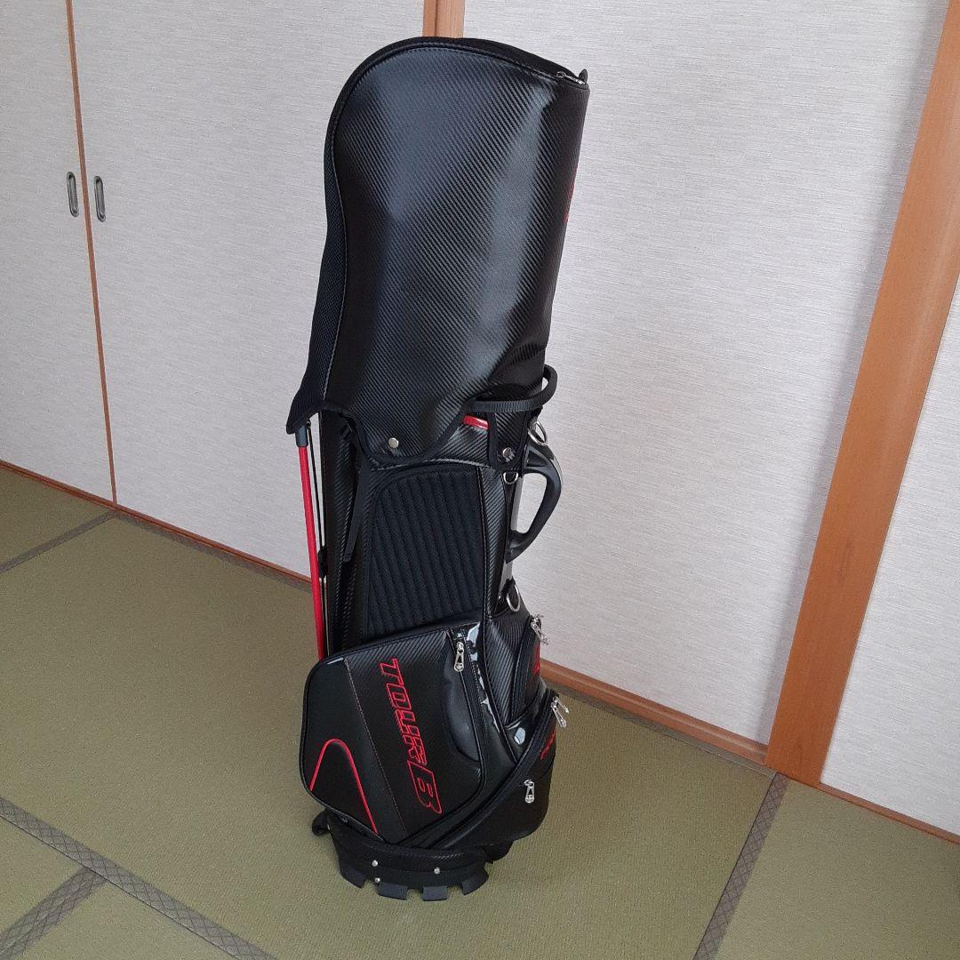 ブリヂストン TOUR B キャディバッグ 黒/赤