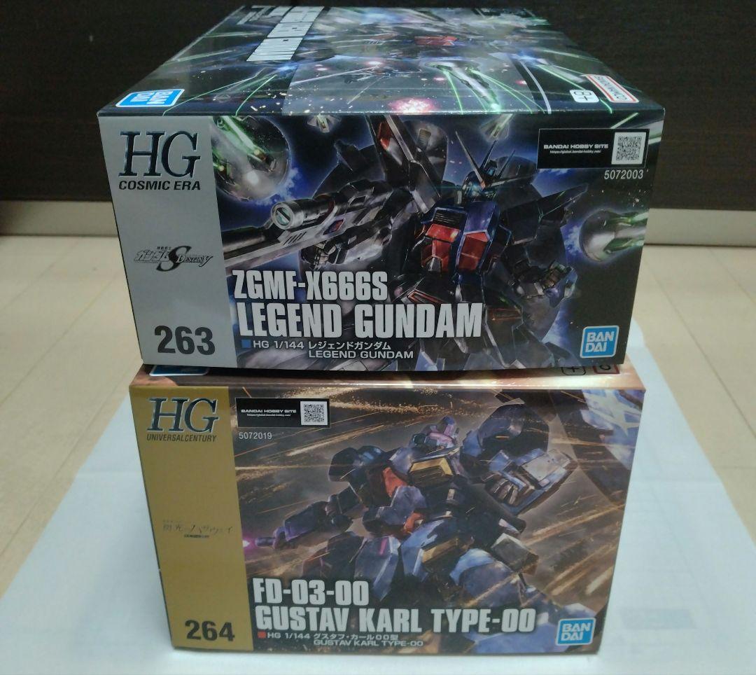 新作プラモ HG レジェンドガンダム グスタフ・カール 2点セット