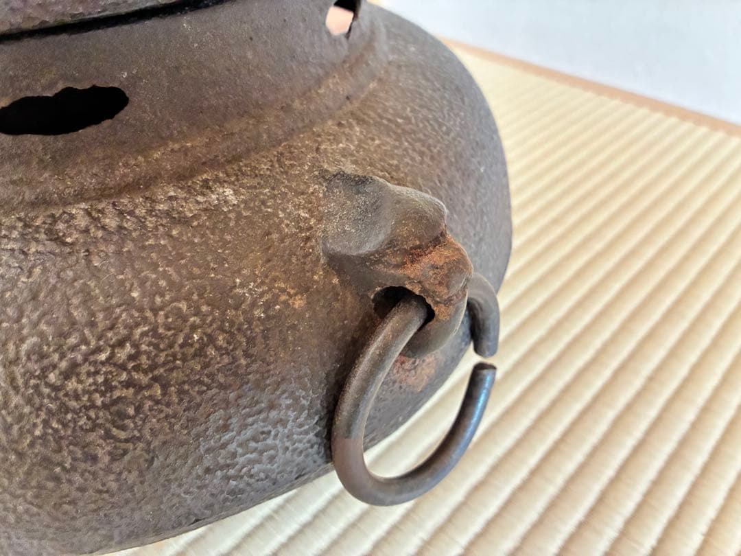 茶道具　『鉄風炉』電熱ヒーター付