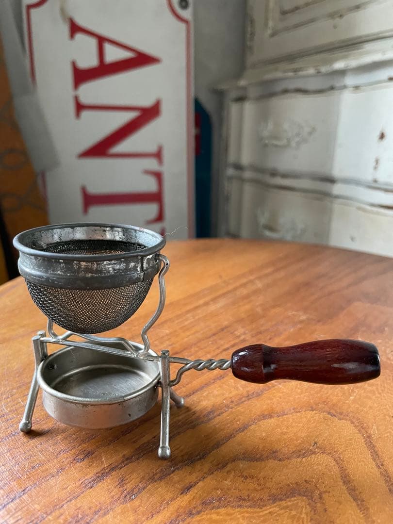 アンティーク　ティー　ストレーナー　茶漉し　1913年　ツール　レア　アメリカ