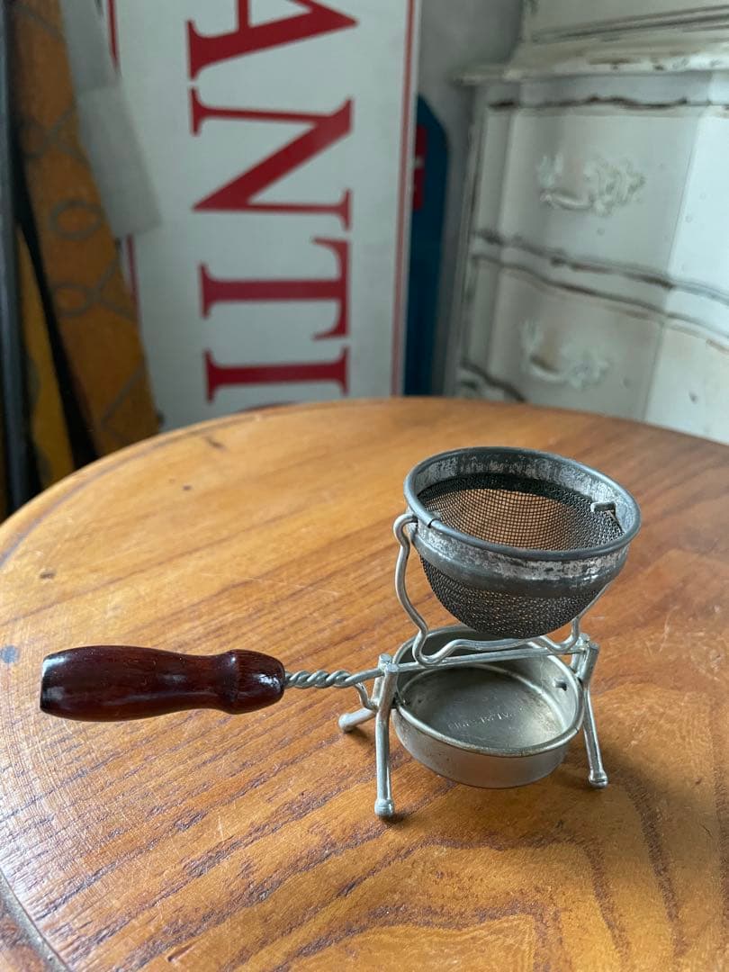 アンティーク　ティー　ストレーナー　茶漉し　1913年　ツール　レア　アメリカ