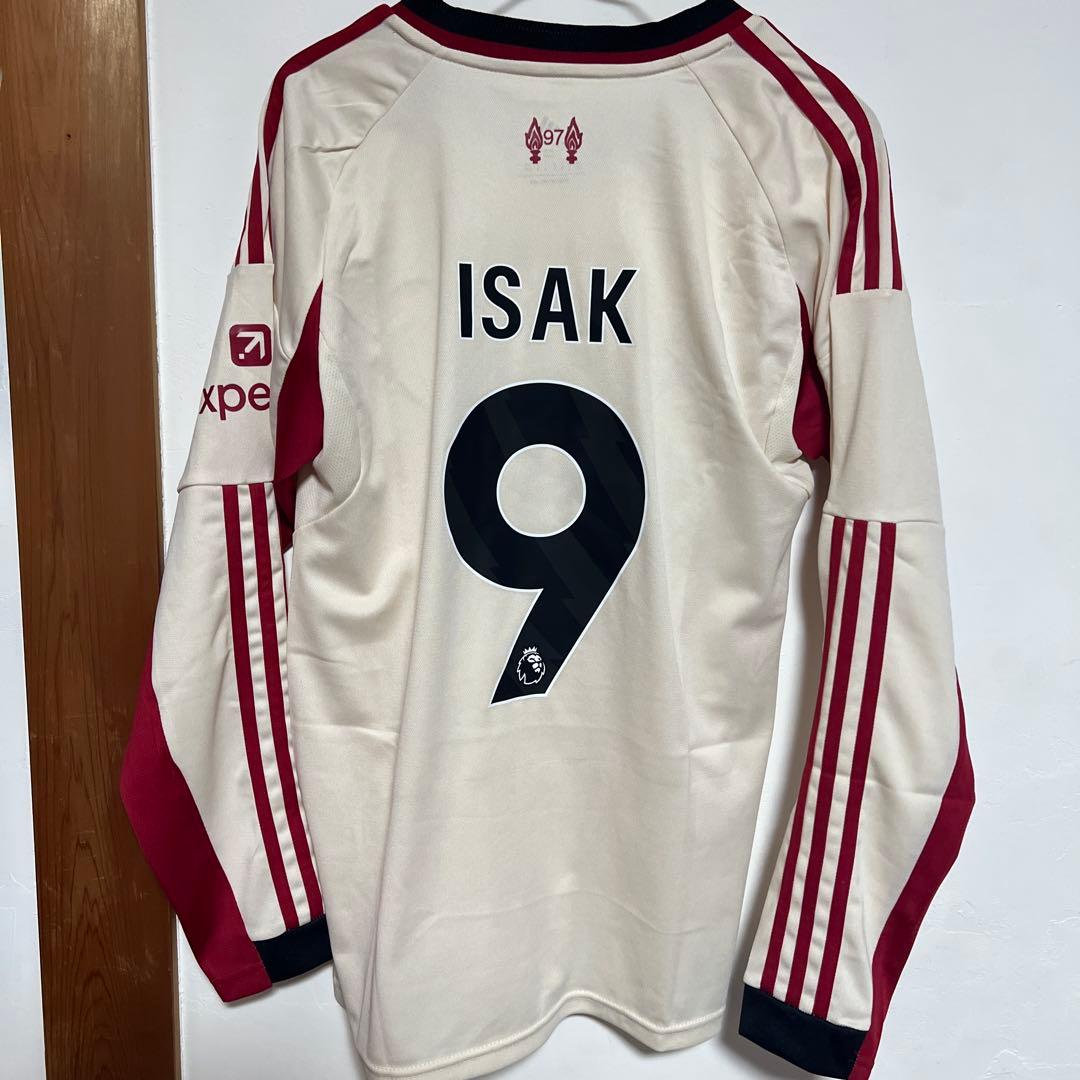 リヴァプール 25-26 ユニフォーム　長袖　アウェイ　イサク