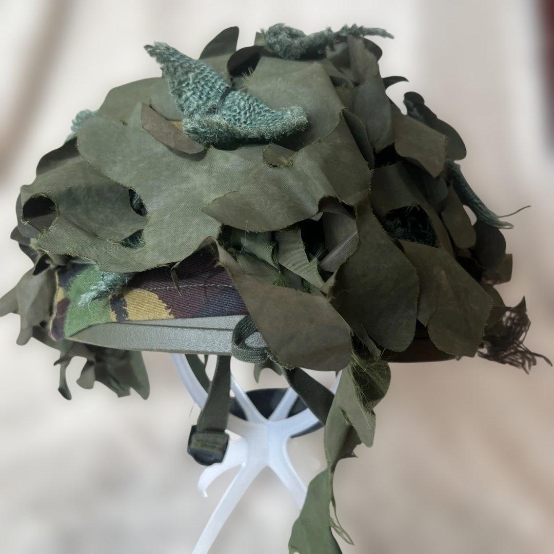 イギリス軍 M76 空挺部隊ヘルメット DPM カバースクリム付き