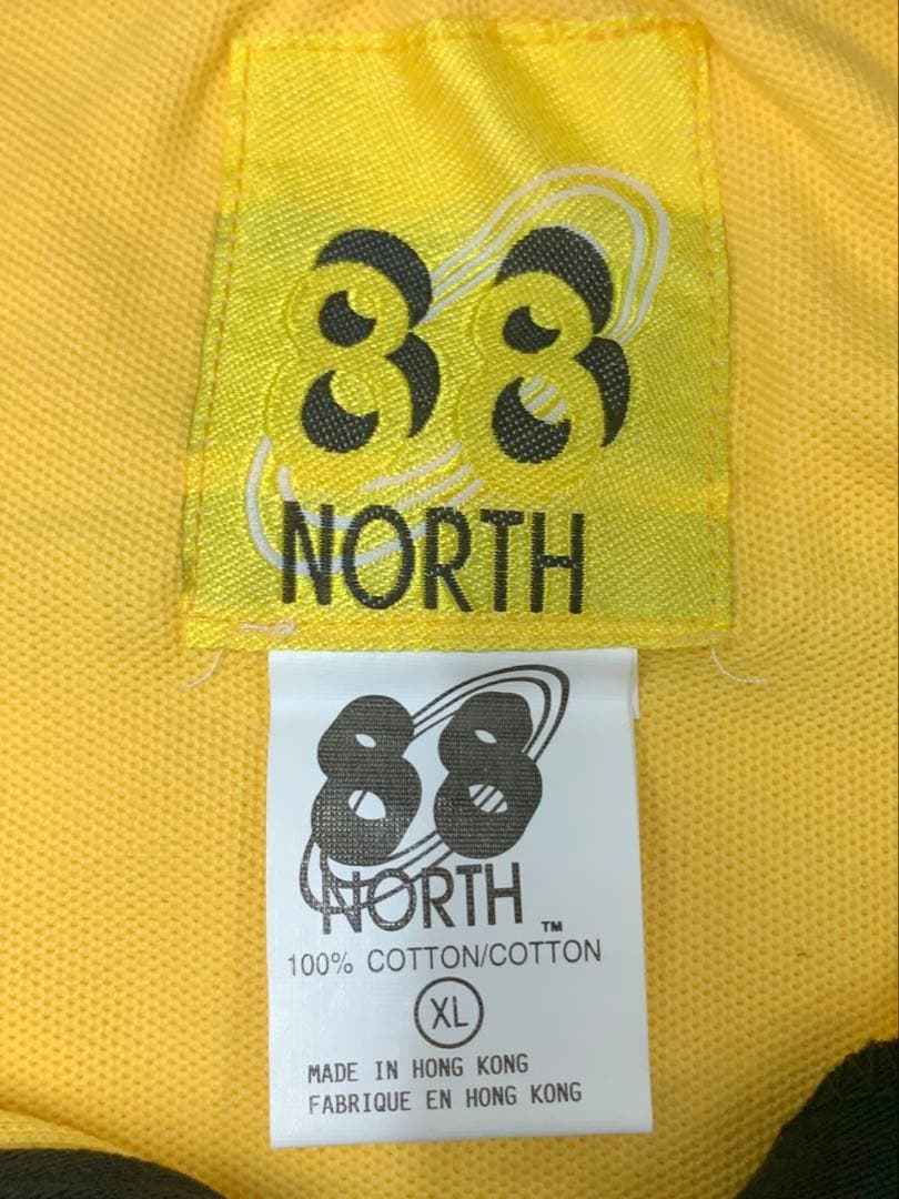 新品 ９０’Sのクールな88 NORTH ラガーシャツ 黄色 レア90’s