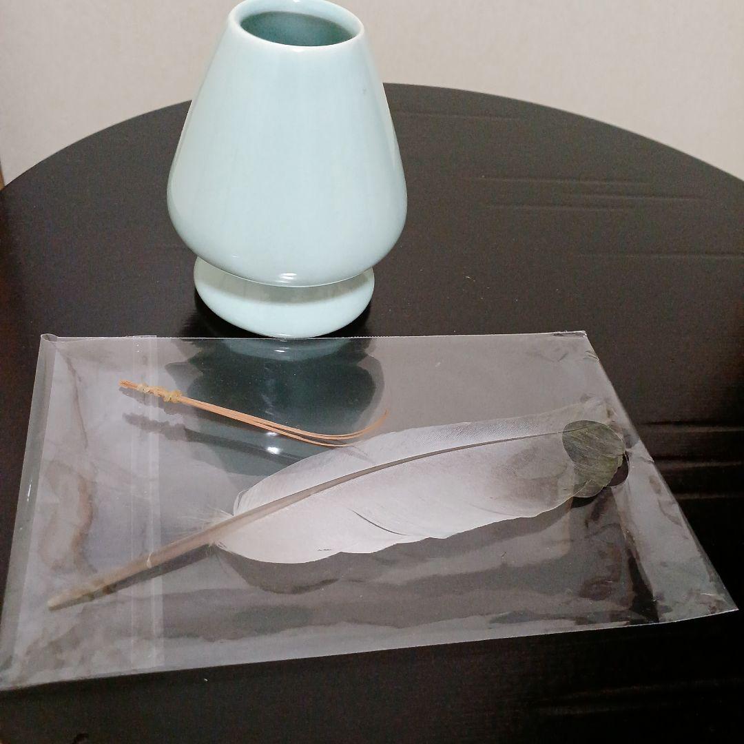 専用　色紙掛+季節の色紙、波兎蓋置一双、瀬戸水指、大津袋、津軽塗棗、灰さじ、羽箒