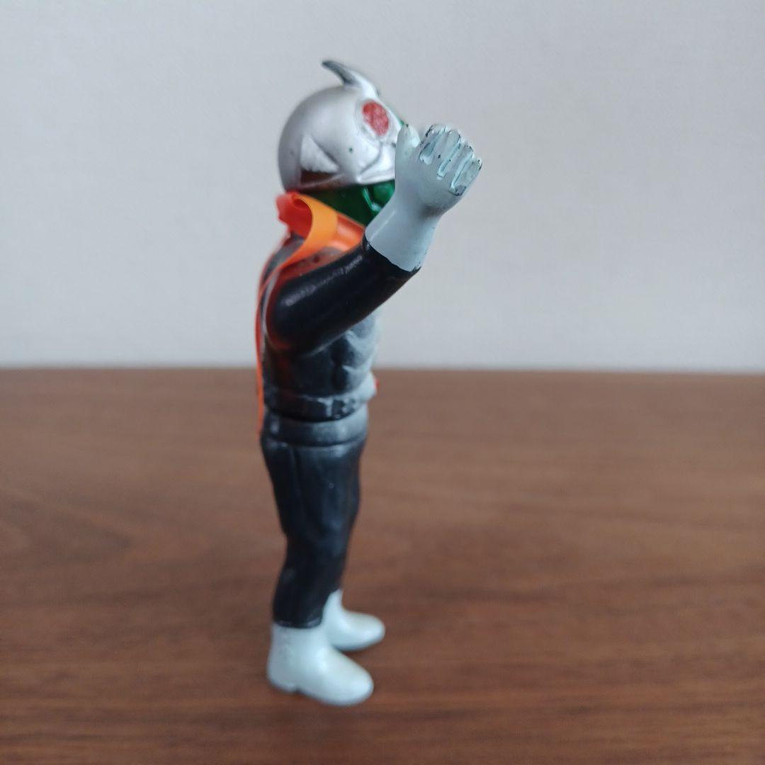 当時物バンダイ「バンザイ仮面ライダー」希少ミニソフビフィギュア2体セット