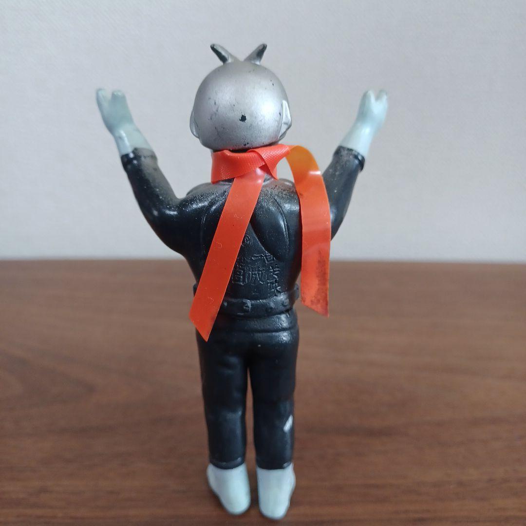 当時物バンダイ「バンザイ仮面ライダー」希少ミニソフビフィギュア2体セット