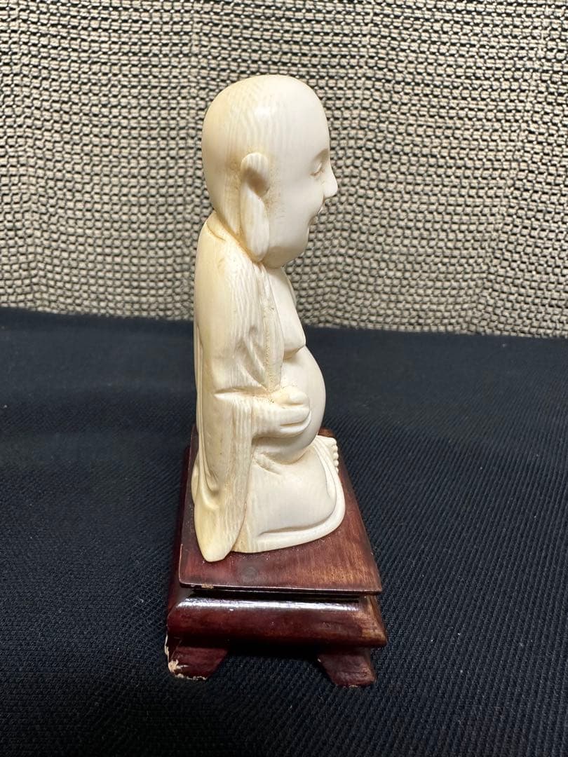 仏像　天然素材　マンモス　象牙調　彫刻 古美術