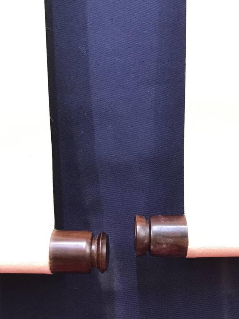 【真作】岸連山/太公望図/双福/釣人図/掛軸/名家伝来/AC-468