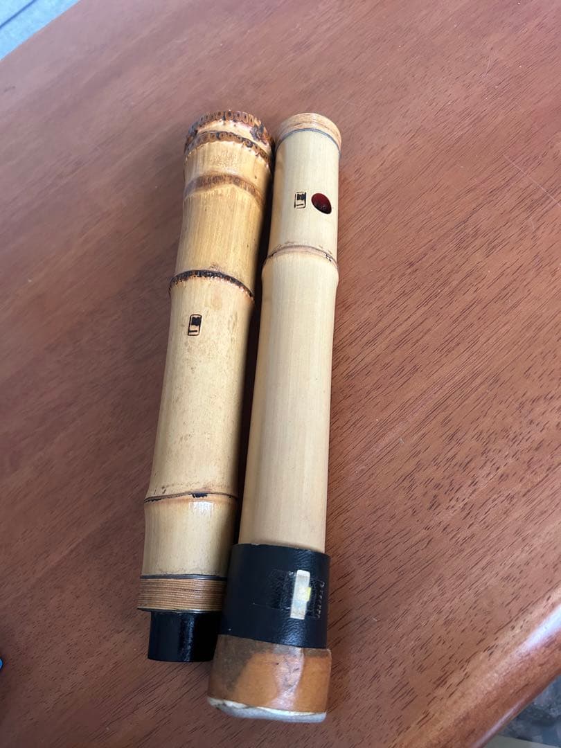 尺八 一朝 在銘 5穴 1尺7寸 約51cm 2印