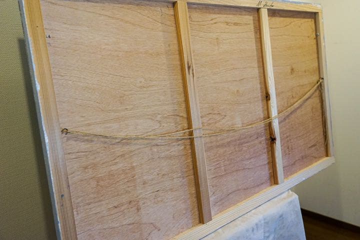 アクリル画　白いダリア