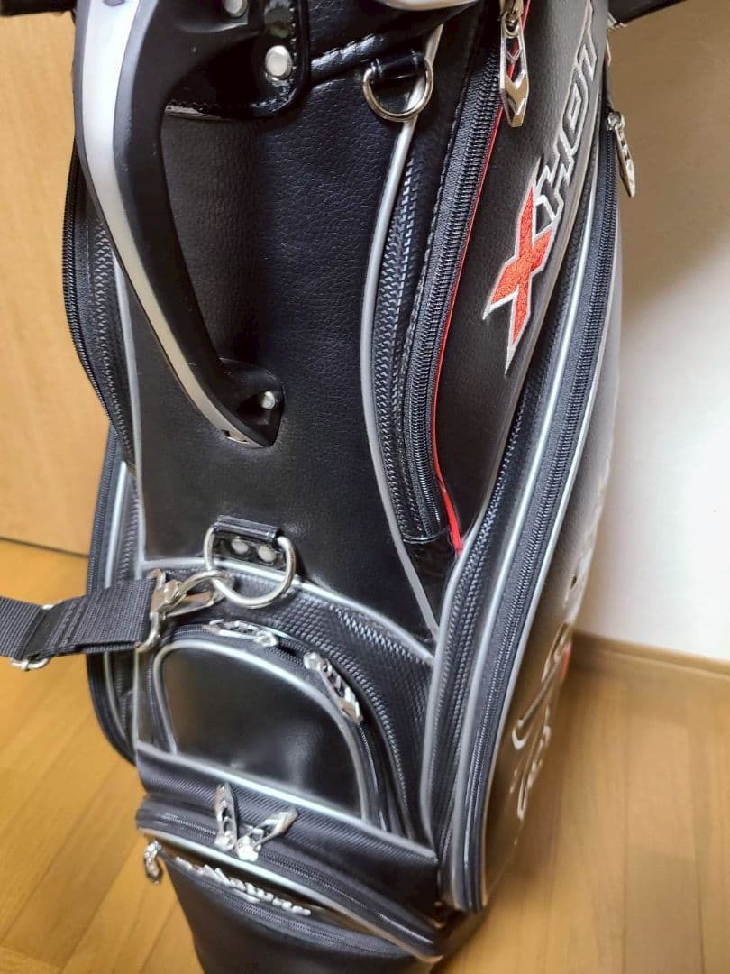 Callaway XHOT キャディバッグ 9型 黒/赤