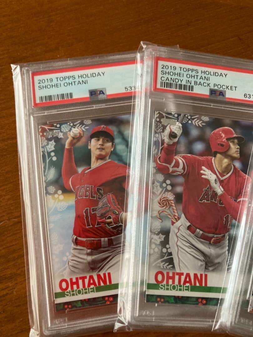 大谷翔平　シングルカード鑑定済3枚セット