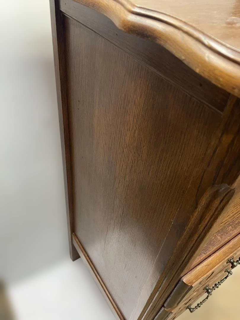 オーク材 3段引き出しナイトスタンド