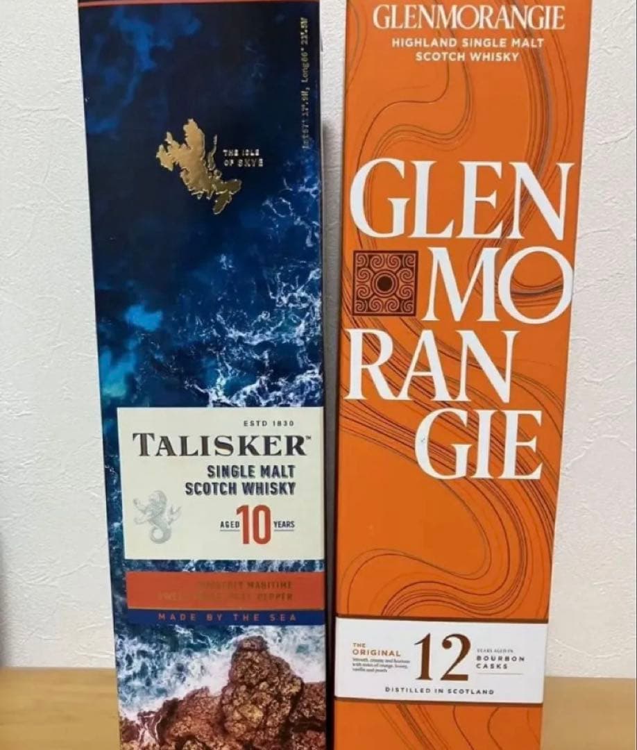 グレンモーレンジ オリジナル12年 1本　　　　タリスカー 10年 1本