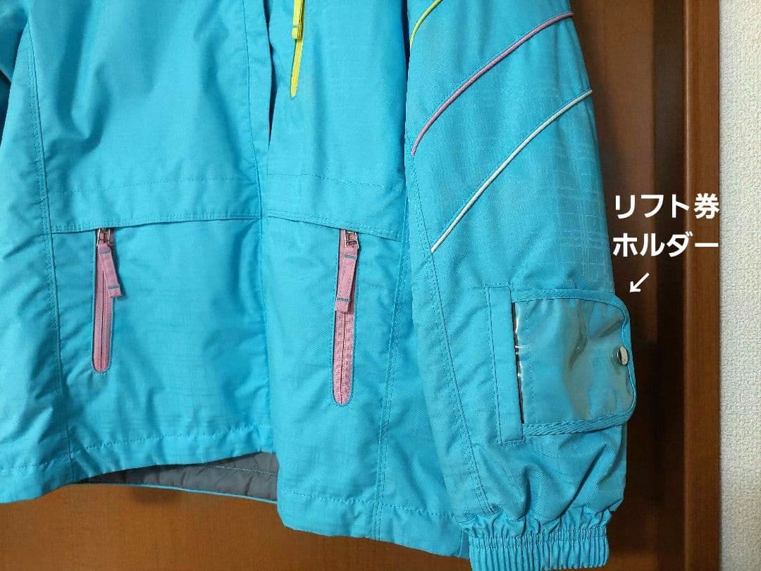 クリーニング済 GOLDWIN スキーウェア 上下セット 160サイズ 女の子