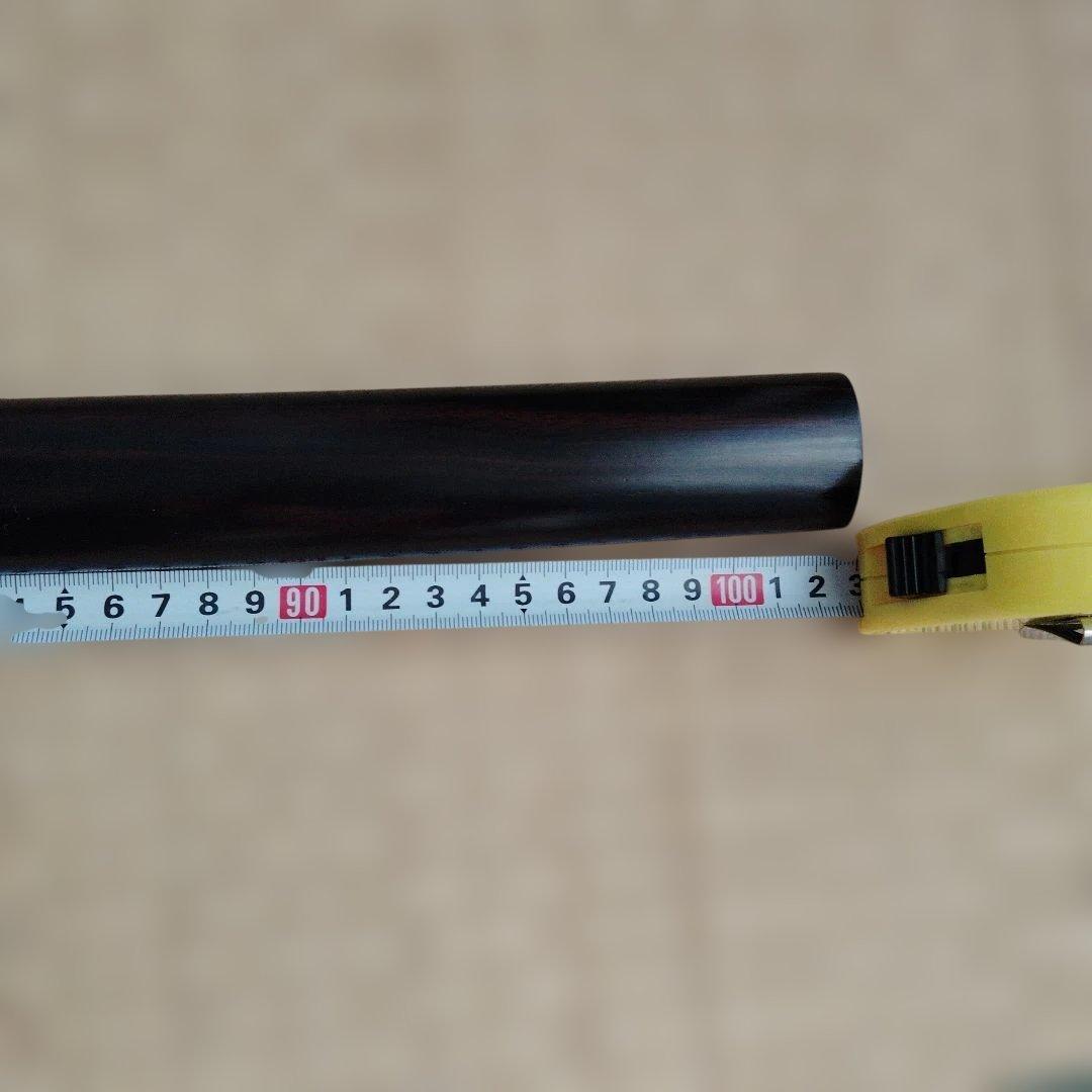 ぜろまる　本黒檀木刀100cm、本黒檀脇差55cm 台座無