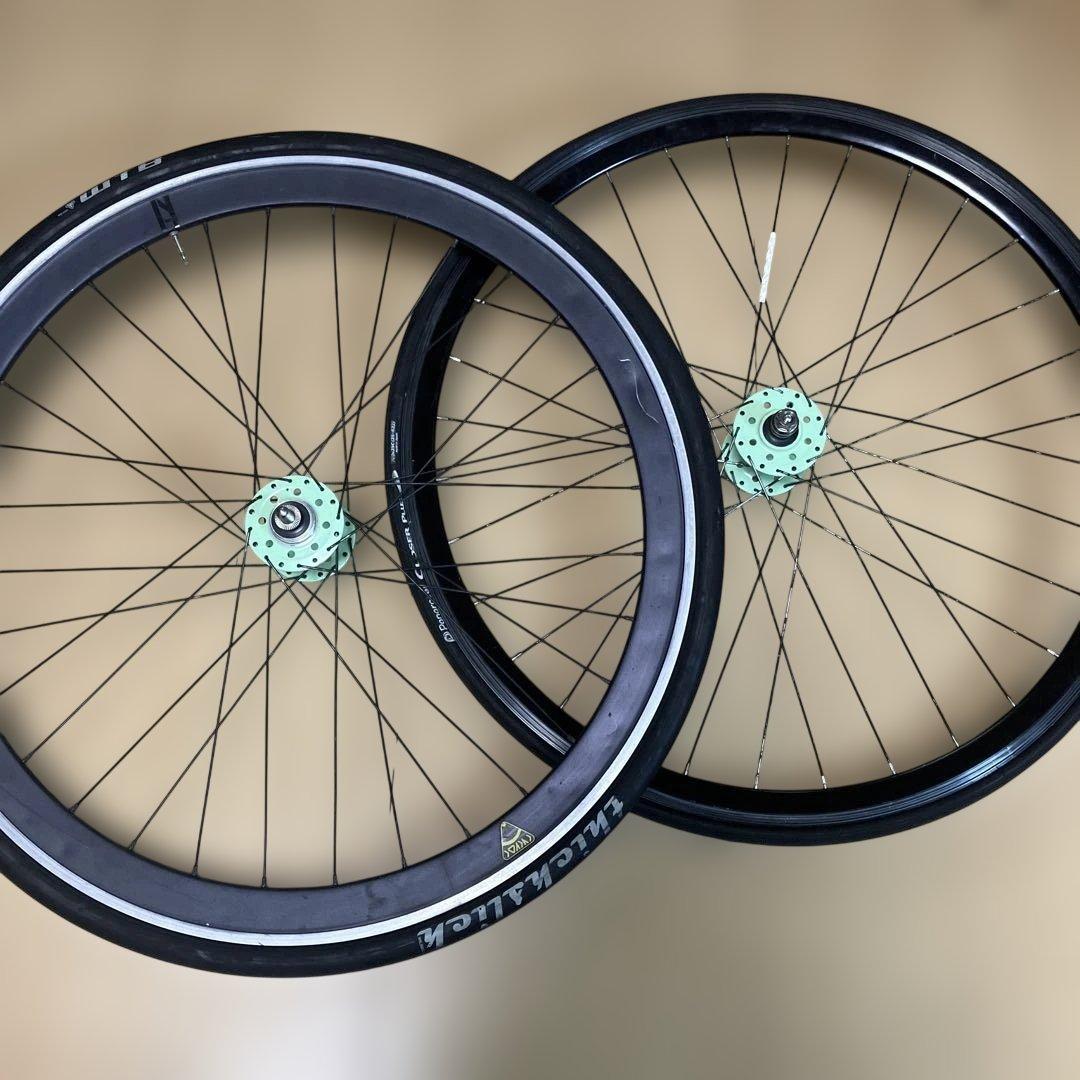 ピスト ホイールセット h plusson sl-42 fuji feather