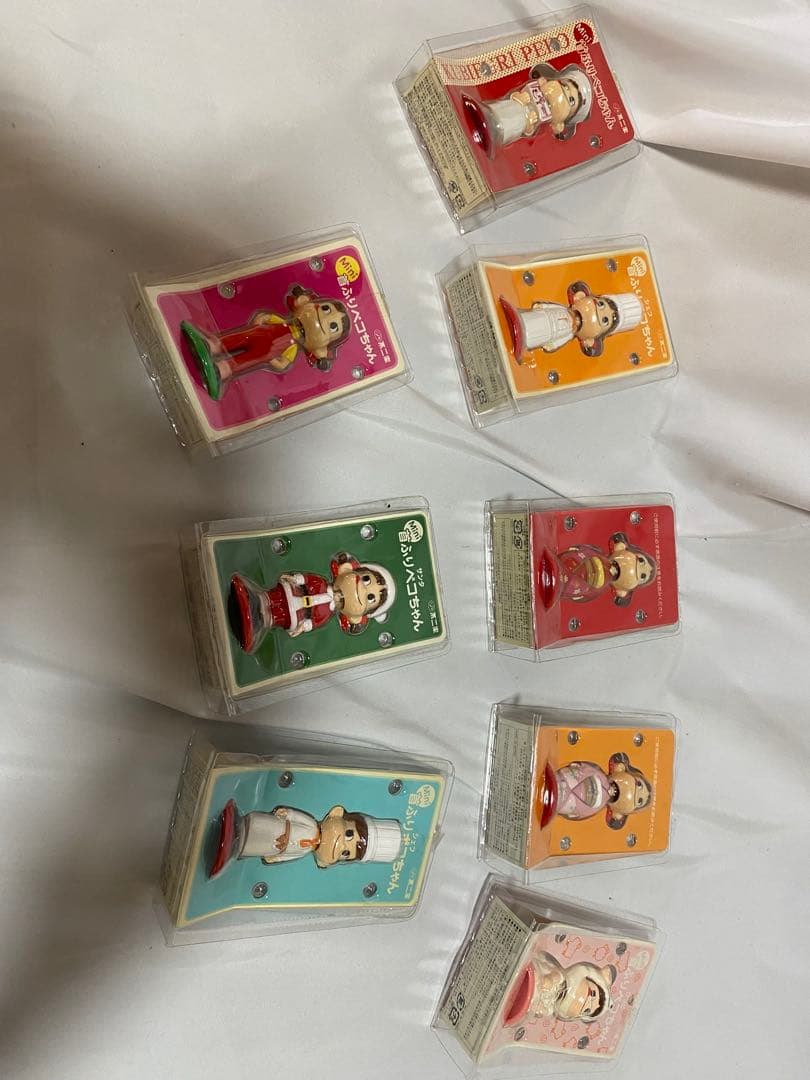 首振りぺこちゃん 首振りポコちゃん　フィギュア8体セット　不二家