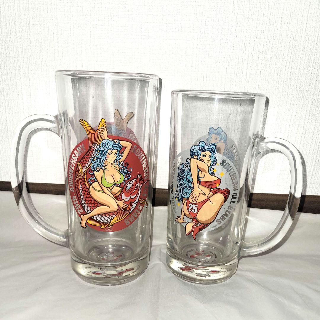 サザンオールスターズ　25周年　ビアジョッキ大小セット