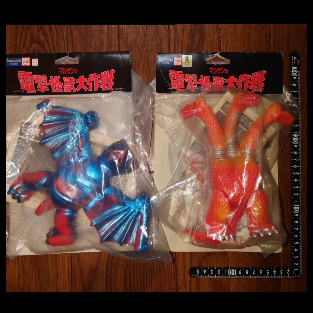 ◆電撃怪獣大作戦 ◆マルサン◆ソフビ◆未開封◆日本製◆稀少品！レア！◆SET！！