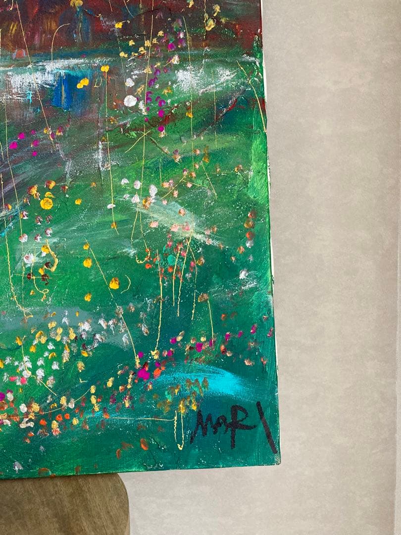 にしまりちゃん(西村麻里さん)★絵画20号★赤富士