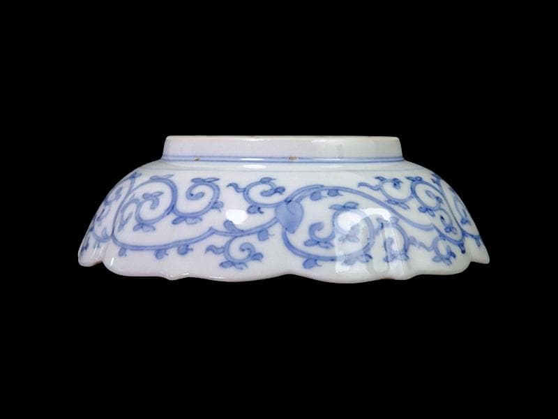 大聖寺伊万里　金襴手　団龍紋に鳳凰の図　膾皿　N514AS-CVq