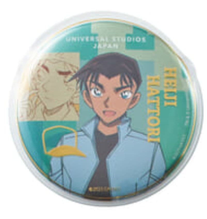 USJ限定缶バッジ 名探偵コナン 服部平次 おまけ付き